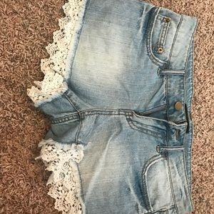 hollister jean shorts